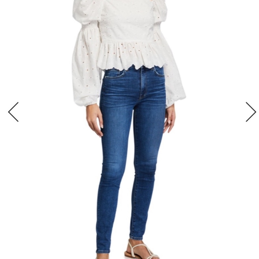 Cqy Denim High Rise Skinny Palme Jeans View 2